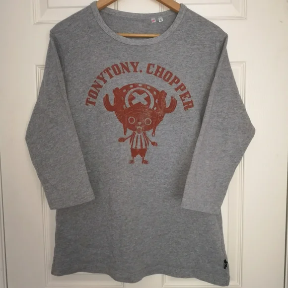 One Piece x Uniqlo 3/4 Sleeve Sweatshirt - Picture 1 of 4